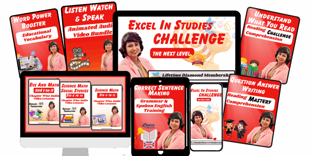 Richa Mehta's Excel in Studies Challenge and English Learning Programs for Students